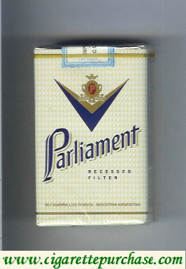 Parliament Recessed Filter white cigarettes soft box